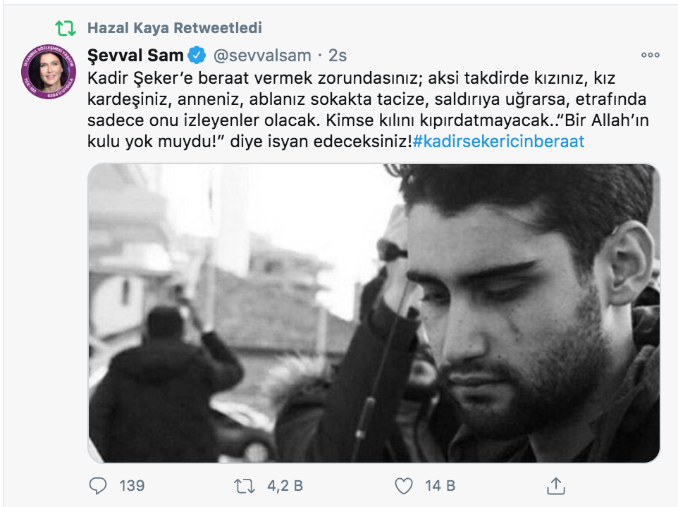 Şevval Sam Kadir Şeker 